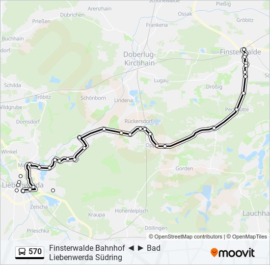 Buslinie 570 Karte