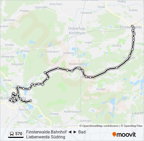 570 bus Line Map