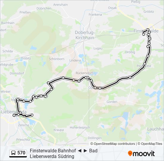 570 bus Line Map