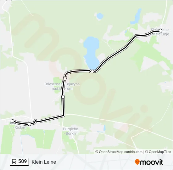 509 Bus Line Map