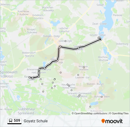 509 Bus Line Map