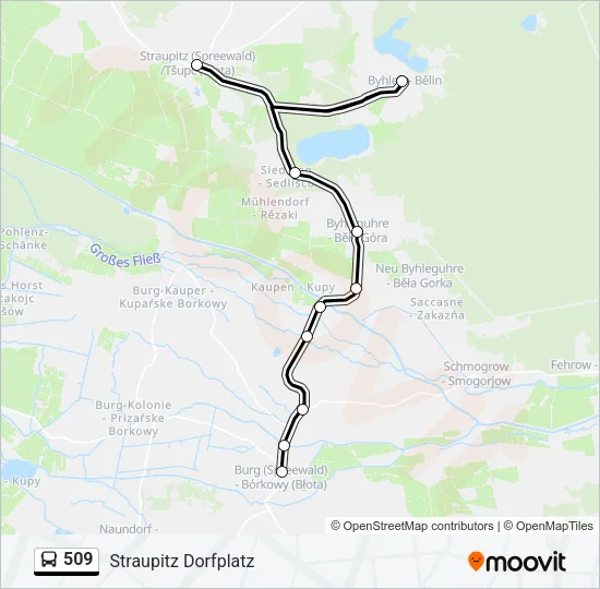 509 Bus Line Map