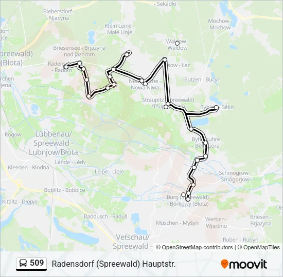 509 Bus Line Map