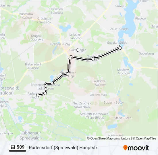 509 Bus Line Map