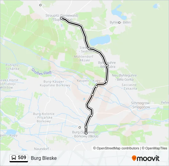 509 Bus Line Map