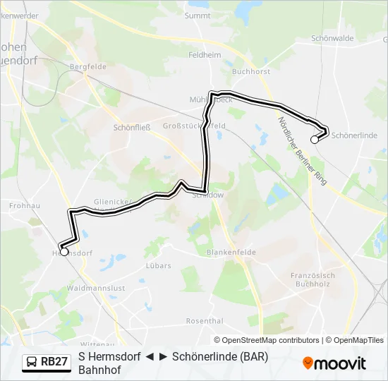 RB27 Bus Line Map