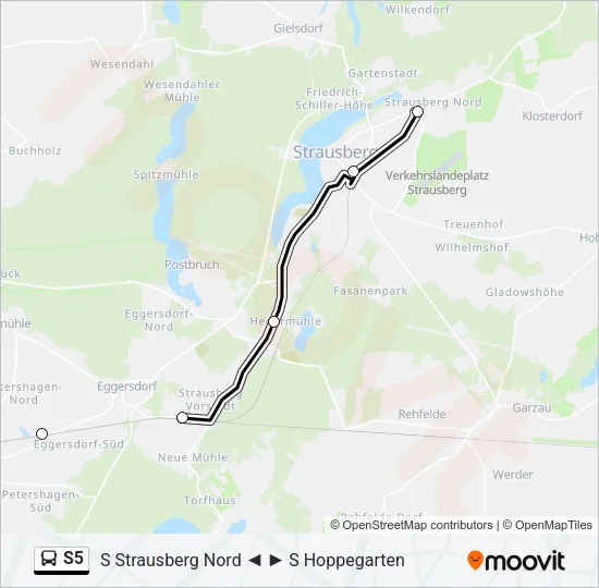 S5 Bus Line Map