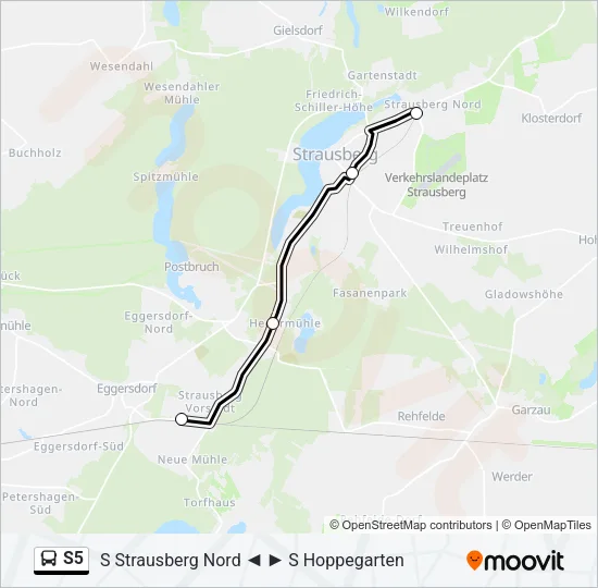 S5 Bus Line Map