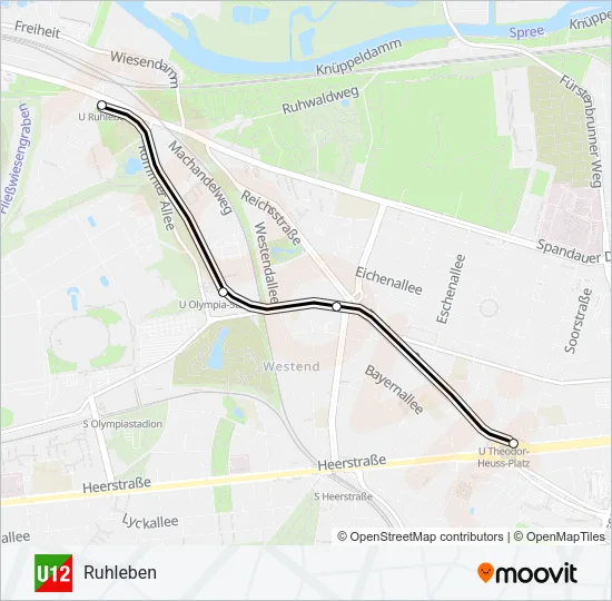 U12 Subway Line Map