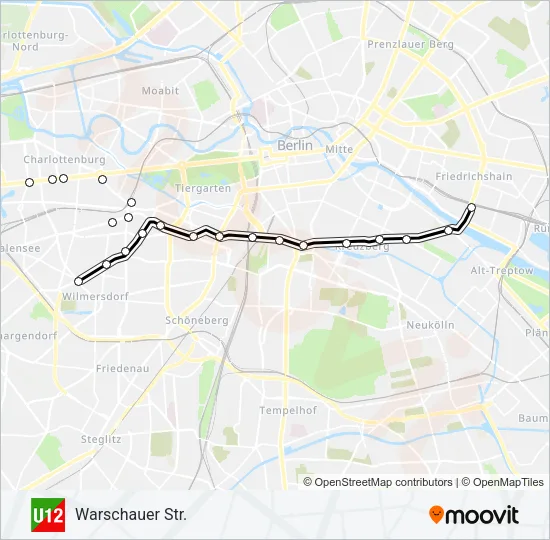 U12 Subway Line Map