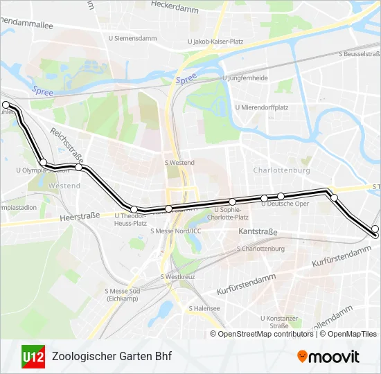 U12 Subway Line Map