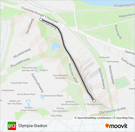 U12 Subway Line Map