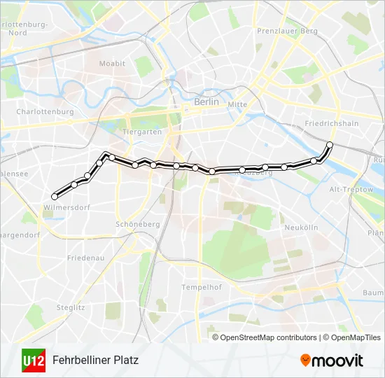 U12 Subway Line Map