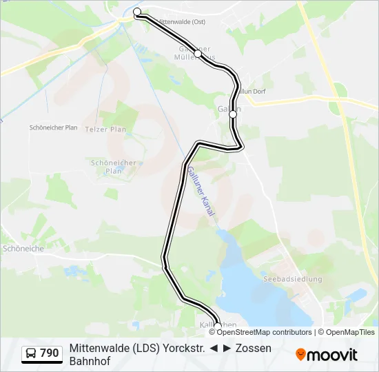 790 Bus Line Map