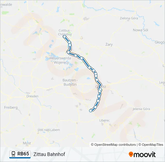 RB65 Train Line Map