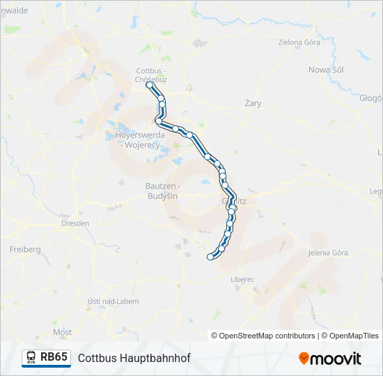 RB65 Train Line Map
