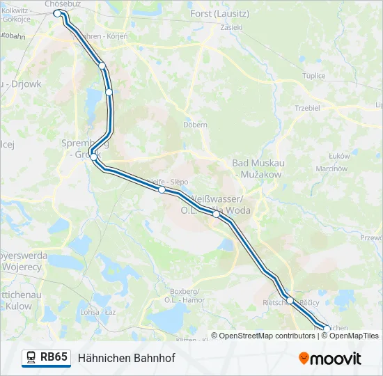 RB65 Train Line Map