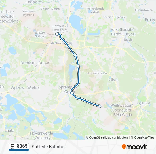 RB65 Train Line Map