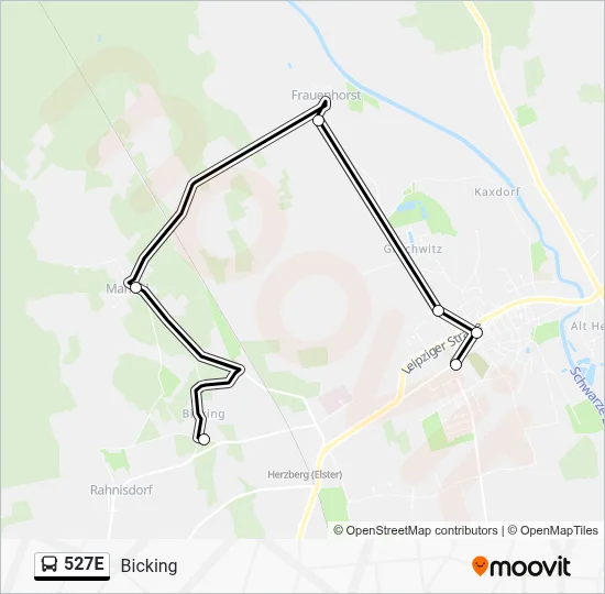 Buslinie 527E Karte