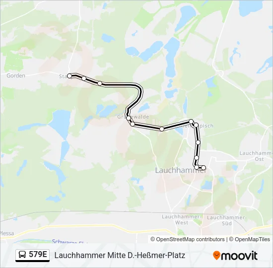 579E Bus Line Map