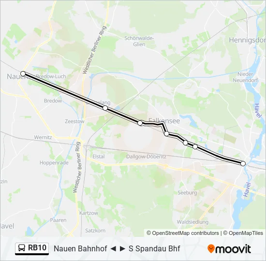 RB10 Bus Line Map