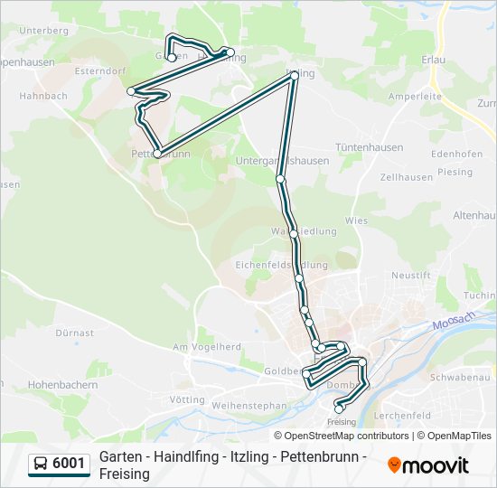 6001 Route: Schedules, Stops & Maps - Garten (Updated)