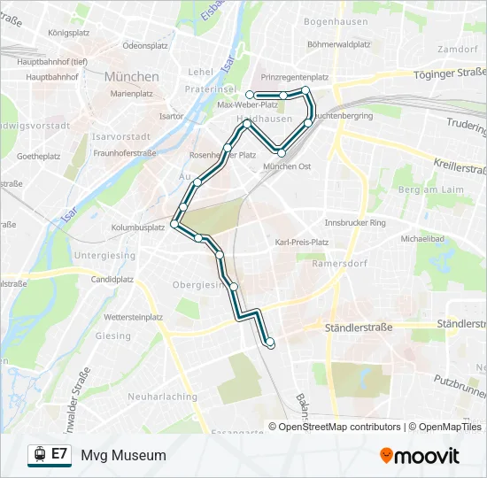 E7 Light Rail Line Map