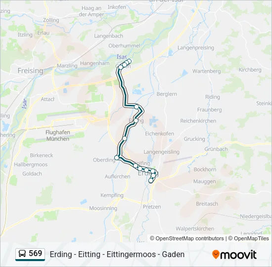569 Bus Line Map
