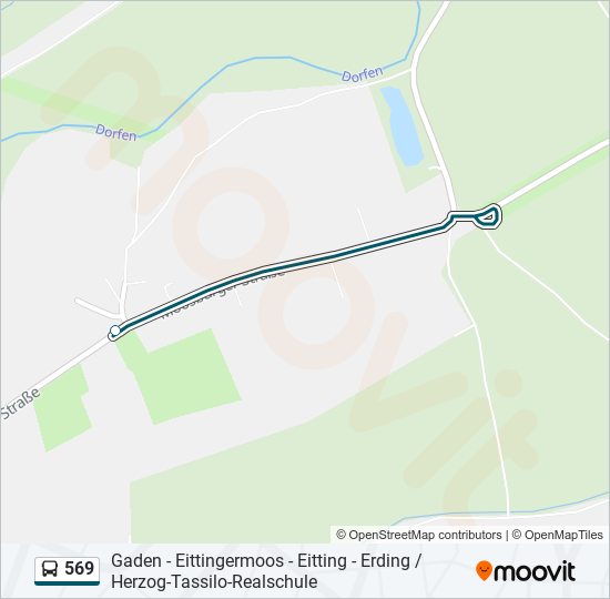 569 bus Line Map