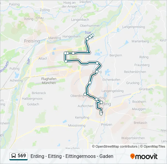 569 Bus Line Map