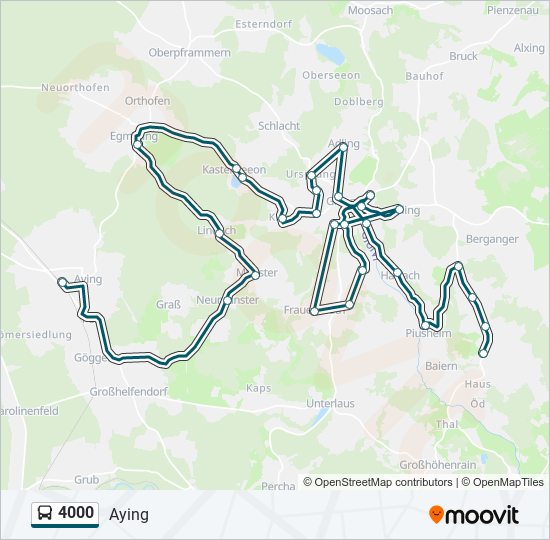 4000 bus Line Map