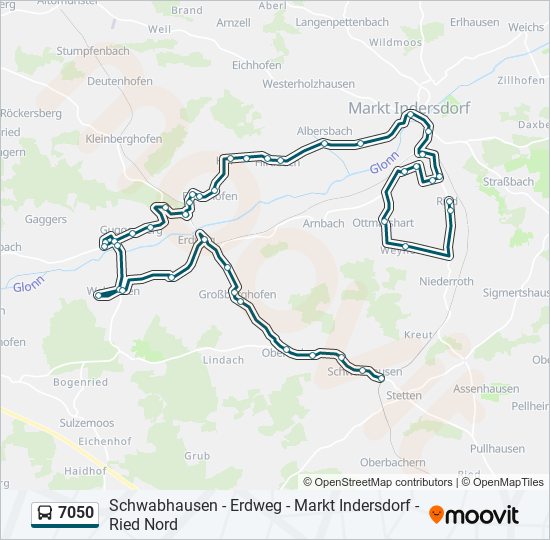 7050 bus Line Map