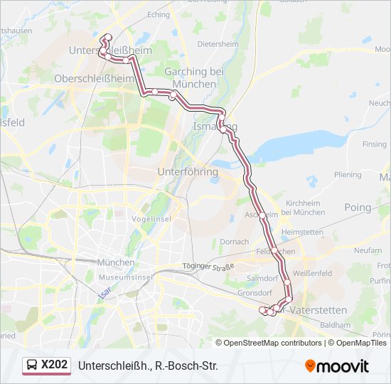 x202 Route: Schedules, Stops & Maps - Unterschleißh., R.-Bosch-Str ...