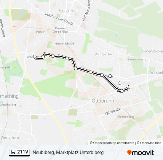 211V bus Line Map