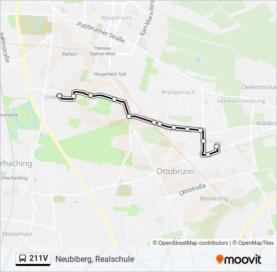 211V bus Line Map