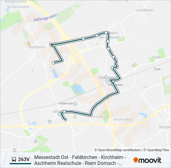 263V bus Line Map