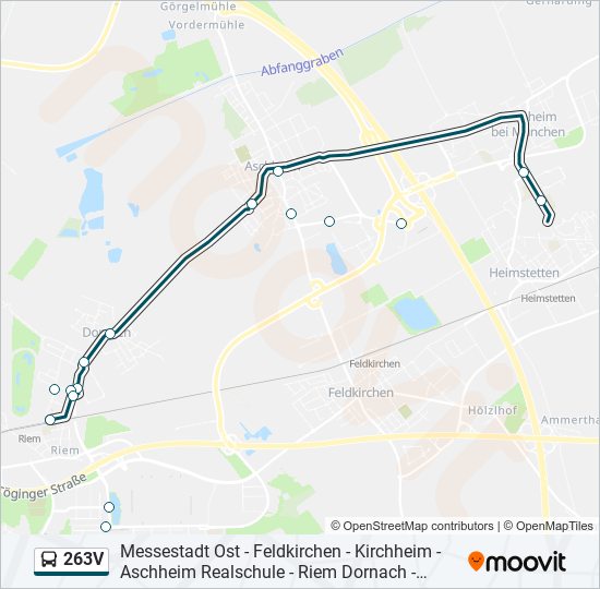 263V bus Line Map