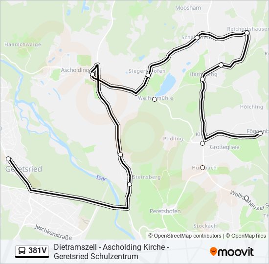 381V bus Line Map