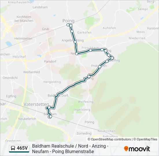 465V Bus Line Map