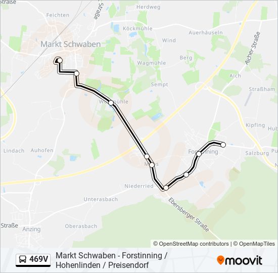 469V bus Line Map