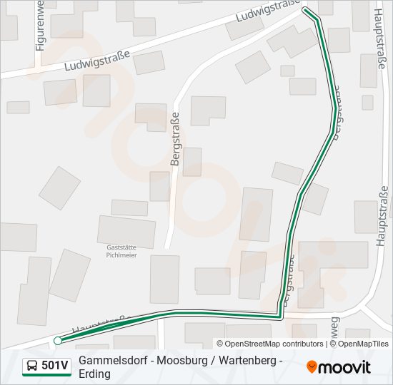 501V bus Line Map