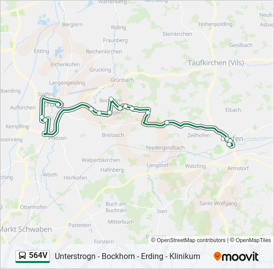 564V bus Line Map