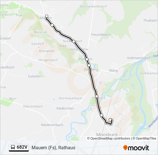 682V bus Line Map