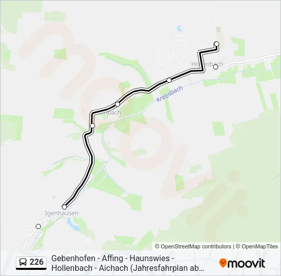 226 Bus Line Map