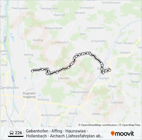 226 Bus Line Map