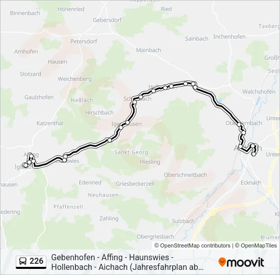 226 Bus Line Map