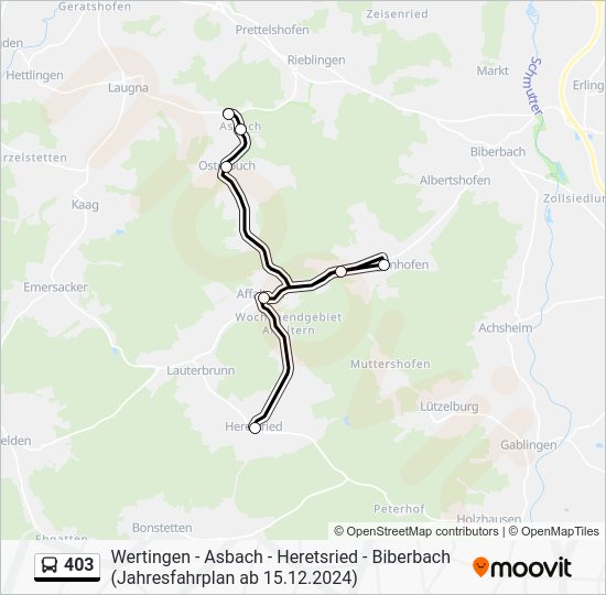 403 Route: Schedules, Stops & Maps - Asbach, Siedlung (Updated)