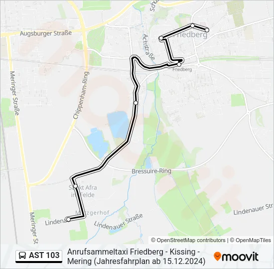 AST 103 Bus Line Map