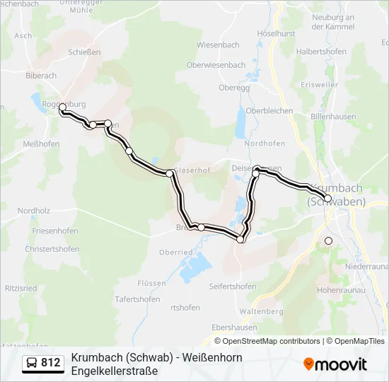 812 Bus Line Map