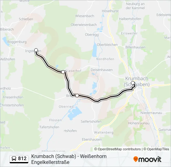 812 Bus Line Map